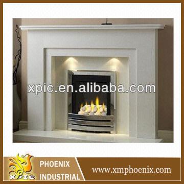 Indoor Used Marble Fireplace Surround Stone Surround Without