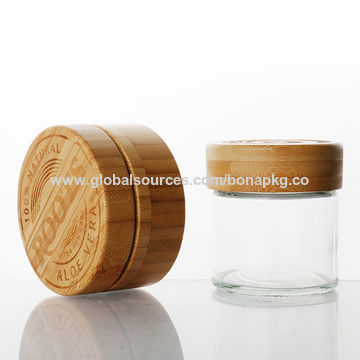 Download China Cosmetic Bamboo Lid Glass Jar 50g Face Cream Frost Glass Jar With Bamboo Lid On Global Sources Bamboo Jar Bamboo Lid Glass Jar