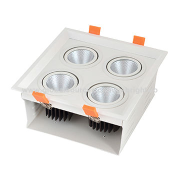 Led Ceiling Grid Panel Lights 48w 4x12w 15 24 Beam Angel