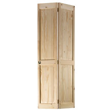 China 2 Panel Solid Core Shown In Knotty Pine Interior Bifold Door