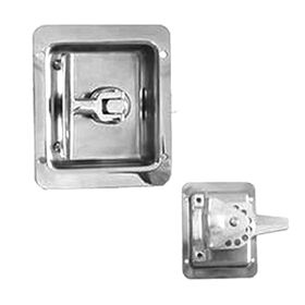 China Stainless Steel Folding T handle Panel Tool box Latch Paddle