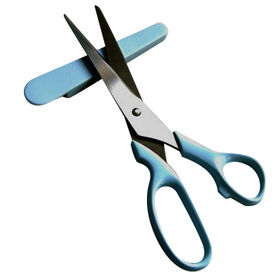 High premium household sewing scissors shears with plastic protective sheath for household fabric and paper cutting