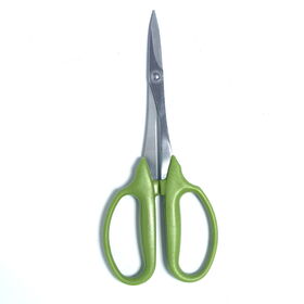 Stainless steel garden floral scissors bypass pruner with hollow plastic handle