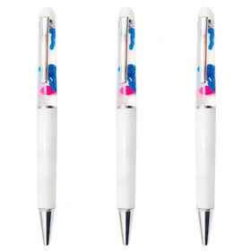 Wholesale Customizable 2D PVC Oil Liquid Floating Lamy Ballpoint