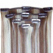 Clip In Hair Extensions Easy To Wear With Full Head And Single