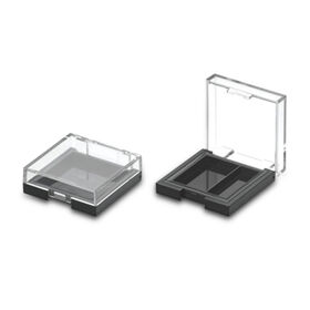 Kosmetikverpackungsboxen mit leerem Kompaktpuder- und Lidschatten-Etui, verschiedene Farben erhältlich. Ideal für Kosmetikhersteller.