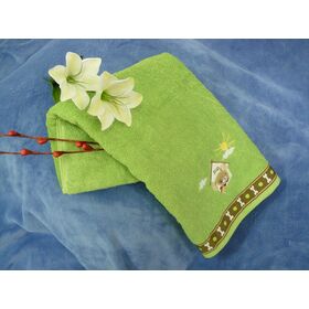 Serviette de plage jacquard teinte en fil promotionnelle