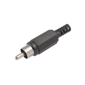 RCA Phono Plug with Cable Protector, RoHS Directive-compliant