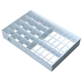 Compartment Tray with Sliding Lid 18 Compartments