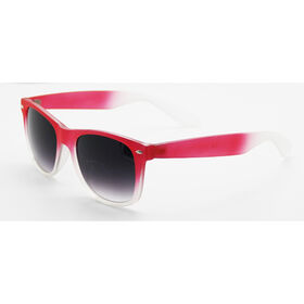 Lunettes de soleil en plastique à effet dégradé coloré pour hommes et femmes avec revêtement en caoutchouc, vente en gros