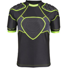 T-shirt De Protection Rembourré TUOYR – Compression Sport, Protection Côtes Et Poitrine, Noir