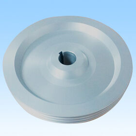 Driven pulley grooves, made of AL6061-T6, finished by natural, alternate grey hard anodize