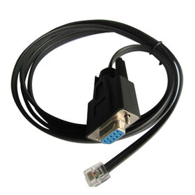 RJ11 (6P4C) to RS232 DB9-pin Flat Cable Assembly, Good-quality