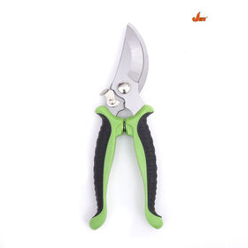 Sécateur à poignée souple avec lame en acier au carbone, idéal pour la coupe franche et la taille des fleurs - Outils de jardinage professionnels