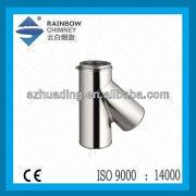 Ce And Double Wall Stainless Steel Insualted Fireplace Chimney