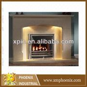 English Style Fireplace Micro Marble Electric Fire Place Stone