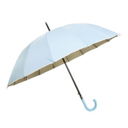 Color : A Long Handle Umbrella 8 Bone Umbrella Stand Summer Lace Semi-Automatic Long Handle Arched Transparent Plastic Umbrella 