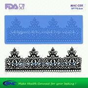 Regal Crown Silicone Cake Lace Mat Fondant Icing Mold Lace