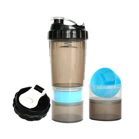 600ml plastic shaker water bottle with stainless mixer spring for sports for sale