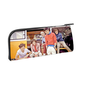 Practical pencil case,made of polyester with CMYK PVC printing