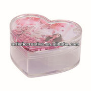 Heart Shape Photo Frame Water Globe Snow With
