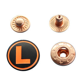 Nickel Free 15 mm Rose Gold Plated Brass Double Head Press Snap Button for  Coat - China Brass Press Snap Button and Metal Press Snaps price