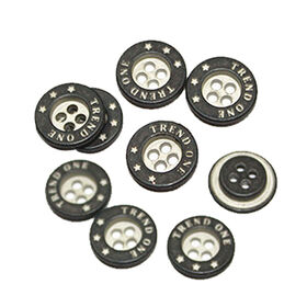 Bouton de couture métallique à 4 trous pour manteaux et chemises