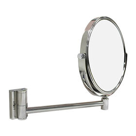 Wall mounted double side magnifying cosmetic mirror