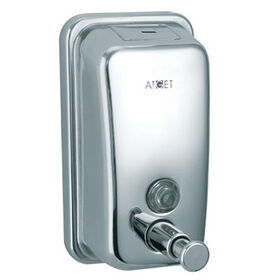 Distributeur de Savon Liquide de Qualité Commerciale (Laiton/Acier Inoxydable 304) 450ML pour toilettes publiques