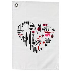 Customized designs printed cotton kitchen towel dish cloths
