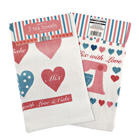 Différents styles de torchons imprimés, tissus en coton ou en lin, personnalisation bienvenue. Large gamme disponible pour les grossistes et distributeurs.