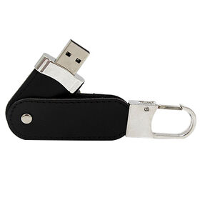 Leather USB Flash Drives 4GB 8GB 16GB 32GB 64GB Flash drive memory With Keyring Plug-and-Play Function USB Pen drive usb stick