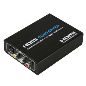 AV/CVBS/S-video R/L Audio to HDMI Converter, 720P/1080P HD Upscaler DVD CD HDTV