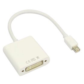 Mini DisplayPort auf DVI Kabel für MacBook, MacBook Air, Weiße Farbe, 1080P - Hochwertige Verbindung für Business-Anwendungen