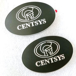 Large Metal Name Badges Customized with Logo Only - NapNameplates