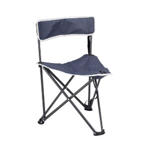 Tripod Stool With Backrest Fishing Camping Chair With Carry Strap