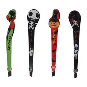 Pinces à épiler en acier inoxydable avec impression d'Halloween