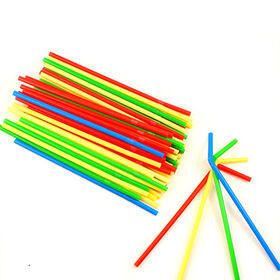 Plastic food grade drinking straws, funny shape with customized logo