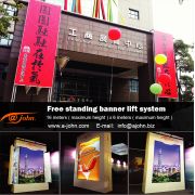 Ajohn Patented Free Standing Outdoor Banner Display Stand Global