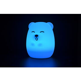 Veilleuse en Silicone avec Batterie Rechargeable Intégrée, 9 Couleurs RGB Changeantes, Jouets pour Enfants Sûrs et Inoffensifs
