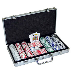 ALUMINIUM POKER CHIPS CASE Case with poker chips, dice a…