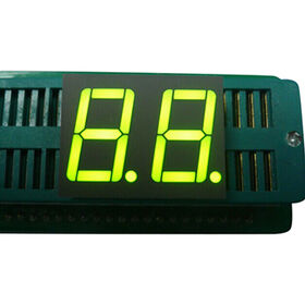 Display LED tujuh segmen hijau super terang katoda umum 2 digit 0,56 inci