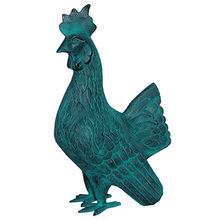 4 Piquets De Jardin Métal Forme Poule Et Poussins Noir - Décoration Extérieure Pour Pelouse, Terrasse, Balcon - 12