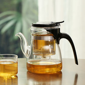 Théière avec filtre à thé, verre, 1.1 l
