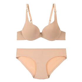 Women's Bonded Underwear Sets With Detachable Strap, Push Up Design