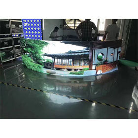 Hot selling high refresh rate P3.91 RGB SMD indoor curve LED display