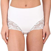 Sexy Women Underwear Mid-waist Lace Briefs Ladies Translucent
