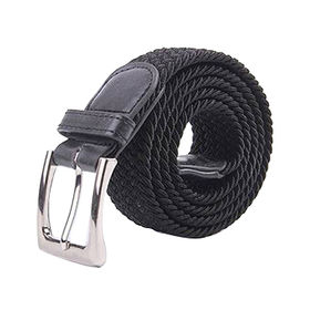 100% Bonded Leather Braided Styles Brown Belt for Man Casual Pants - China  Belt and Belts price