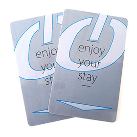 Tarjetas de llave de hotel de banda magnética de plástico de oro/plata