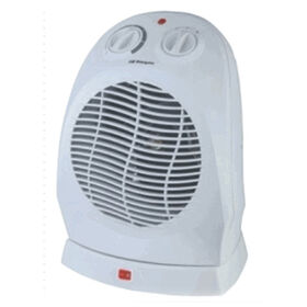 Portable Electric 1500W Fan Heater Ideal for Home & Office, White